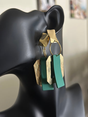 Métal Geometric Earrings